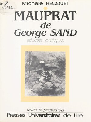 cover image of Lecture de Mauprat de George Sand